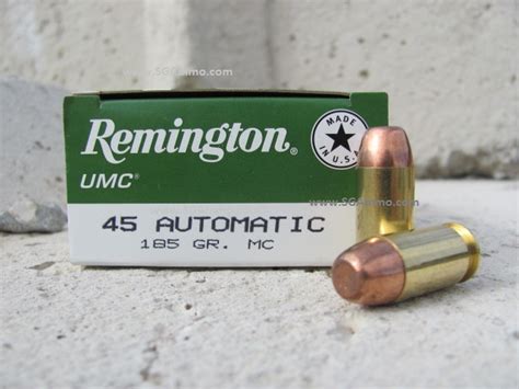 Round Box Auto Acp Remington Umc Grain Fmj Target Ammo