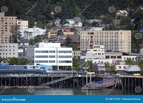 Juneau Downtown Waterfront And The Skyline Stock Photo Image Of