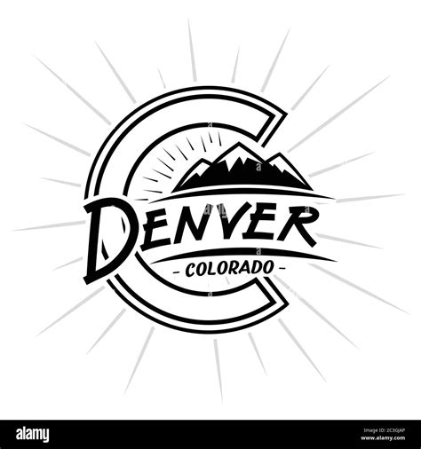 Denver Colorado logo. Vector and illustration Stock Vector Image & Art ...