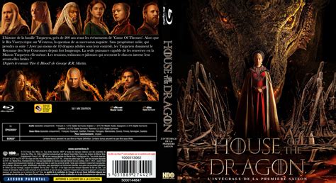 Jaquette DVD de House of the dragon Saison 1 custom BLU RAY Cinéma