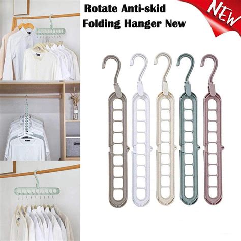 9 Hole Clothes Hanger Organizer Space Saving Hanger Multi Function