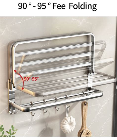 Yun Jie Ya Bilik Air Wall Mounted Stainless Steel No Punch Towel