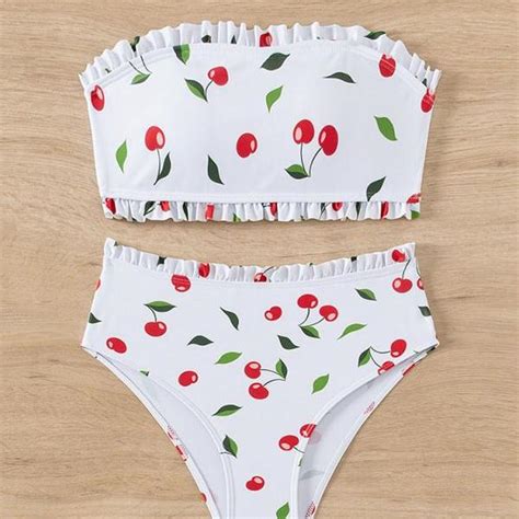 Solid Color Swimsuit Split Female Bikini Summer Beach Sexy Bikini On Luulla