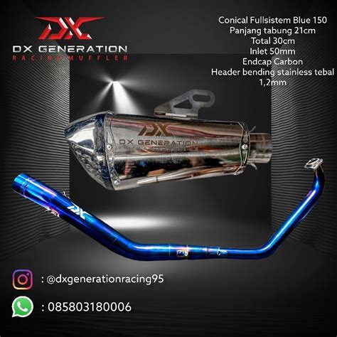 Jual Knalpot DX Generation Racing Tipe Conical Fullsistem Shopee