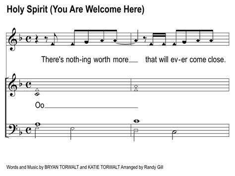 Holy Spirit (You Are Welcome Here) Song Slides - fearless4You.com