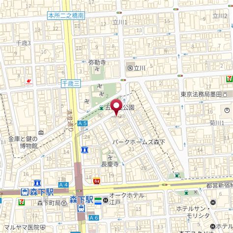 東京都江東区森下2－28－2 の地図 Mapfan