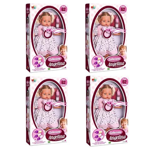 Bonecas Angelina - Kit 4 Bonecas Angelina Fala 62 Frases + Mamadeira Magica - Milk ...