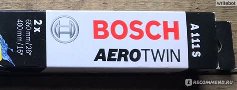 Щетки стеклоочистителя (дворники) BOSCH Aerotwin - «Качественные щетки ...