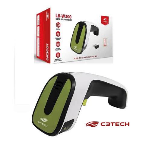 Leitor de código de barras C3Tech LB W300 USB 1D Digimaq Automação