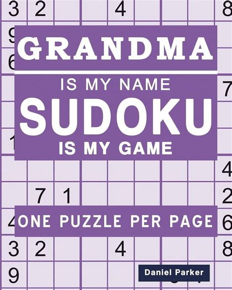 Sudoku For Grandma Large Print Easy Sudoku Puzzle Book Gift For