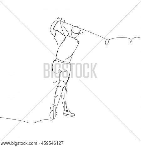 Golf Player Club Ball Vector & Photo (Free Trial) | Bigstock