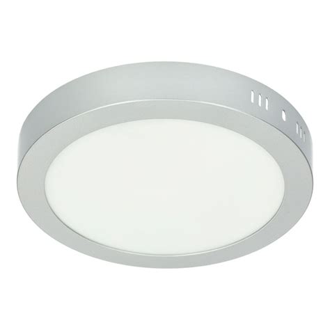 LED Ceiling Light - Round, 18W silver