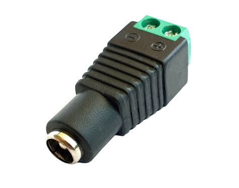 Переходник питания с разъема Jack 5,5x2,1 на винтовые зажимы - купить в ...