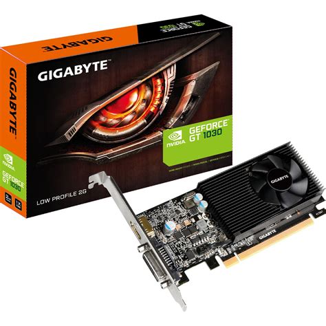 2GB Gigabyte GeForce GT 1030 Low Profile 2G Aktiv PCIe 3.0 (Retail ...