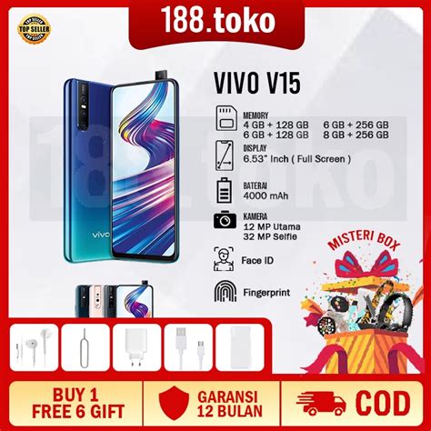 Jual Handphone VIVO V15 RAM 8 256 GB 6 53 Inch Smartphone Shopee