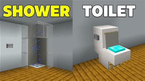 Working Bathroom Build Hacks In Minecraft Bedrock Gardeninbloom