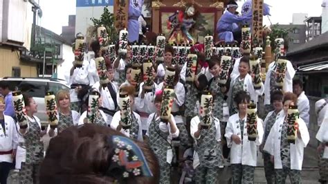 石岡のお祭り神幸祭（18日）山車運行後半 Youtube