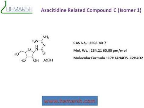 Azacitidine Impurities Manufacturer Suppliers Hemarsh Technologies