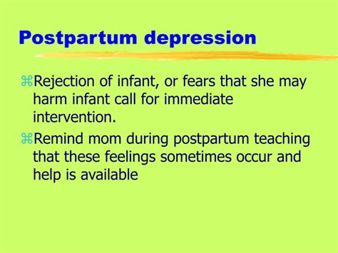 Ppt Postpartum Nursing Powerpoint Presentation Id333323