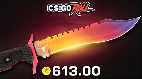 MASSIVE BOWIE KNIFE PULL FOR HUGE PROFIT CSGOROLL YouTube