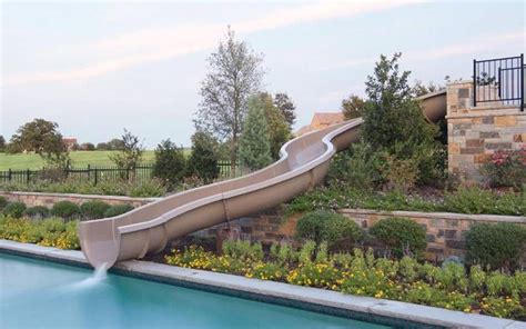 Custom Portable Pool Slides & Fiberglass Residential Water Slide ...