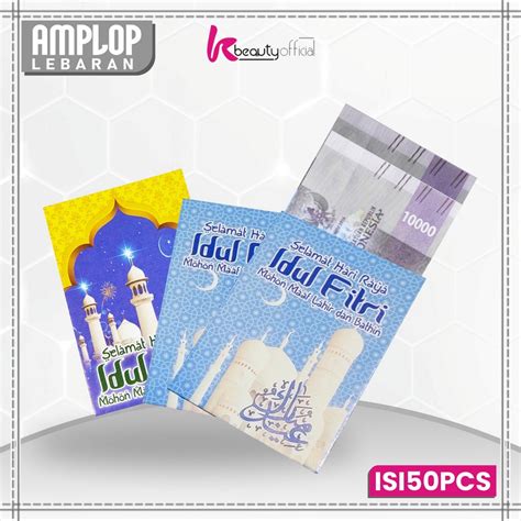 Jual Kb C Amplop Lebaran Isi Pcs Motif Karakter Dompet Uang Hari