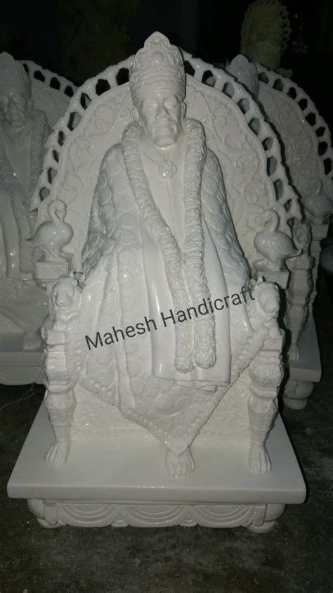 White Marble Dust Sai Baba Statue At Rs 4000 Marble Sai Baba Murti In