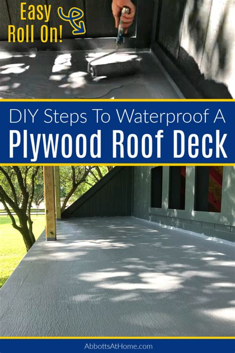 Waterproof A Plywood Roof Deck Or Balcony With Liquid Rubber Easy