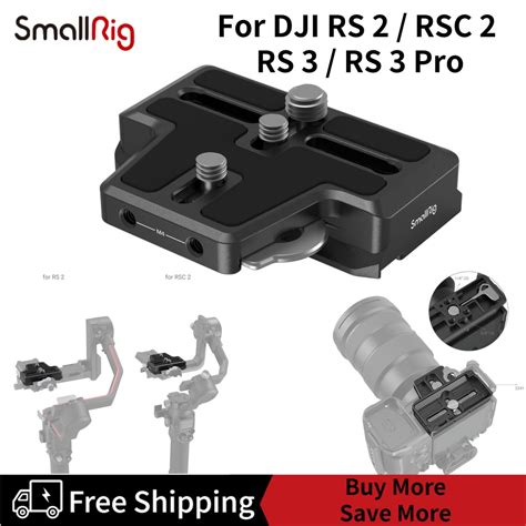 smallrig extended arca type quick release plate  dji rs  rsc  rs