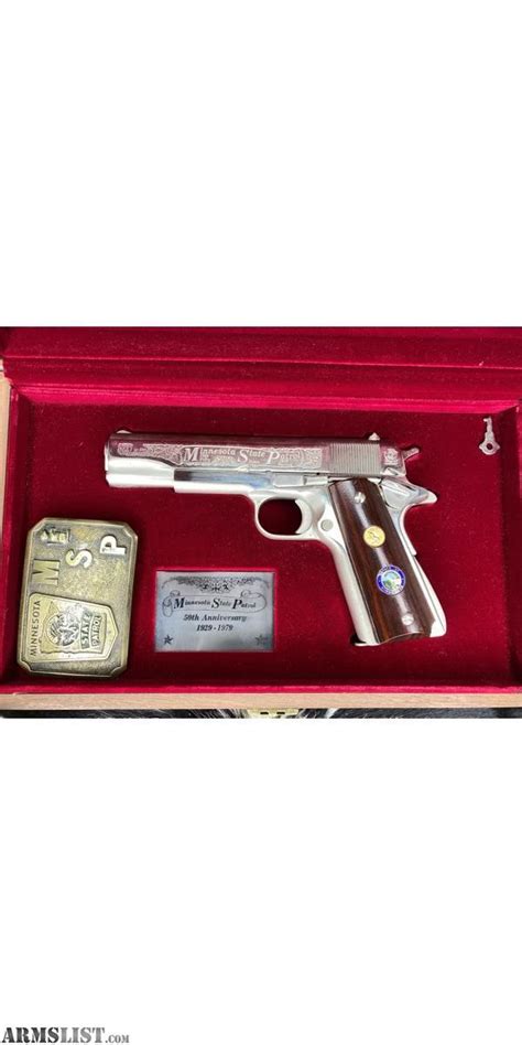 ARMSLIST For Sale Mn Highway Patrol 50th Year Colt 1911 Commemorative