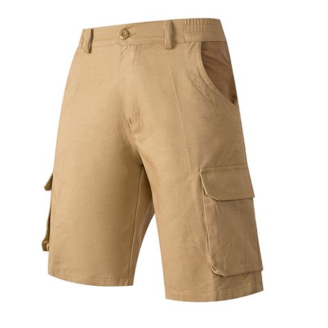 Slim Fit Men S Shorts Elastic Waist Cargo Shorts For Men Inseam Docker