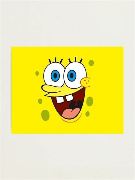 "SpongeBob SquarePants Excited Face" Photographic Print for Sale by ...