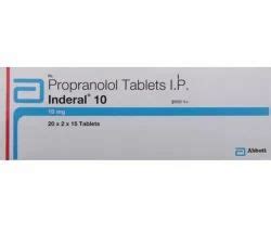 Propranolol Tablets Mg Inderal At Rs Stripe Surat Id