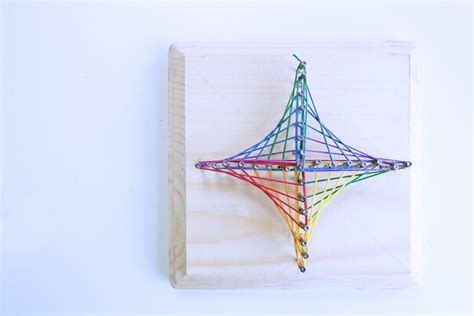 Math Art Idea: Explore Geometry Through String Art - Babble Dabble Do