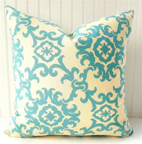 Turquoise Pillow Cover Throw Pillow Toss Decorative Pillow Couch 18x18 Turquoise Pillow Covers