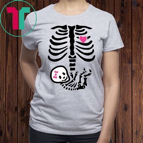 Baby Girl Skeleton Halloween Pregnancy Shirt - Reviewshirts Office