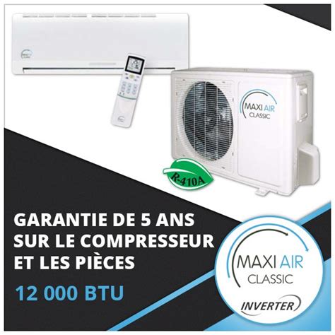 Thermopompe Murale Maxi Air Avec Technologie Iinverter Maxiair Ca