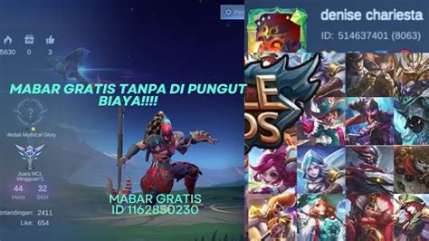 PUSH RANK MABAR GRATIS YouTube