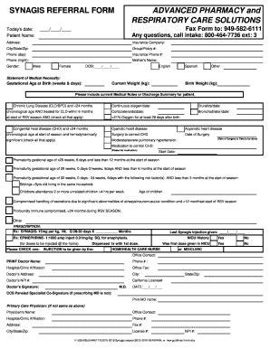 Fillable Online Referral Form Aps Rxnet Fax Email Print Pdffiller