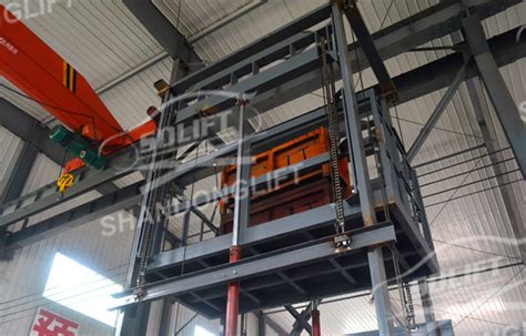 China Heavy Load Electric Warehouse Cargo Lifts Elevator With Ce