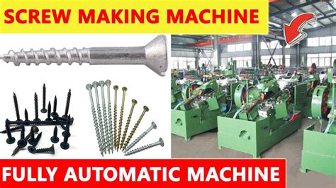 Automatic Stainless Steel Screw Making Machine High Speed Screw Manufacturing Plant Screw