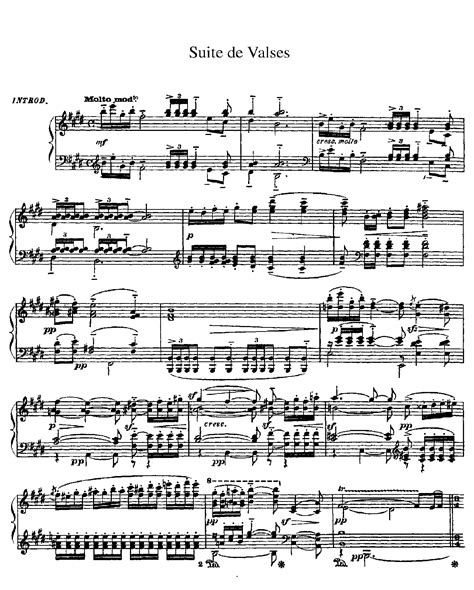 Valses For Piano Music Scores 1
