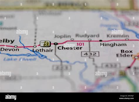 Chester montana map hi-res stock photography and images - Alamy