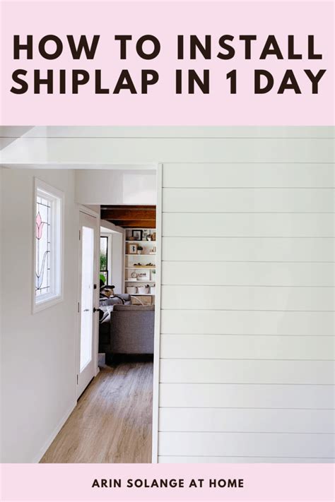 How to Install Shiplap - arinsolangeathome