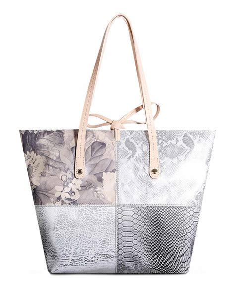 Cartera Tote Bag DS 3351 Color Plata Milano Bags