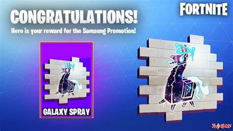 How To Get The Galaxy Spray In Fortnite Battle Royale Youtube