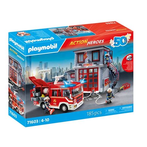 Playmobil Action Heroes Megaset De Pompiers Playmobil King