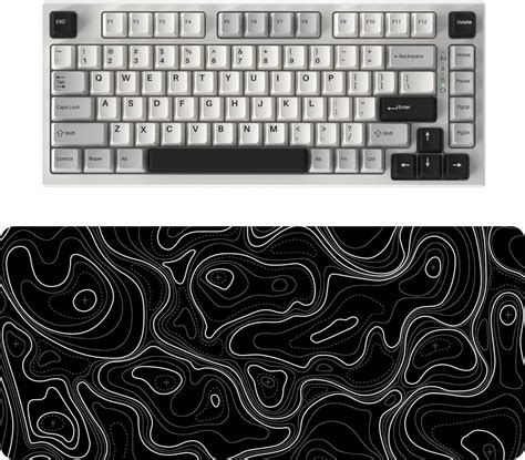 Amazon YUNZII YZ75 75 Hot Swappable Mechanical Keyboard Gateron G Pro Black White