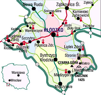 Map Of The Communes Klodzko Land