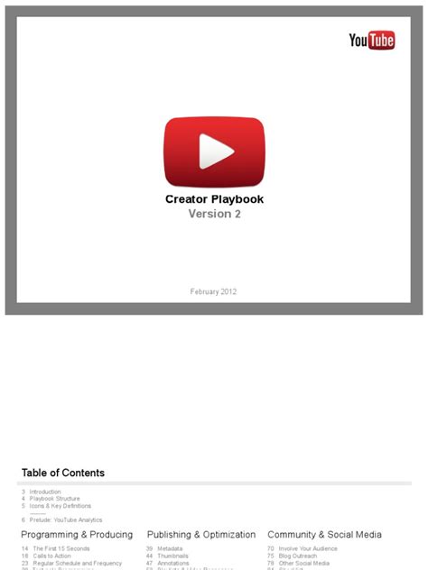 The Youtube Creator Playbook Gpresentation Pdf Search Engine